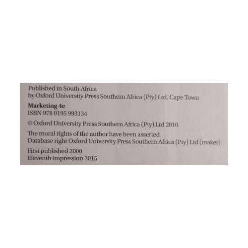 2015 Marketing by Charles W. Lamb, Joseph F. Hair, Carl McDaniel, Christo Boshoff, Nic Terblanche, R