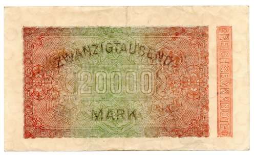 1923 German Berlin Reichsbanknote 20 000 Mark Pick#85a Star Note (Replacement)