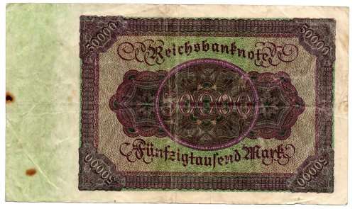 1922 German Berlin Reichsbanknote 50 000 Mark Pick#80