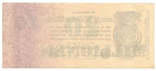 1923 German Berlin Reichsbanknote 20 Million Mark Pick#97b