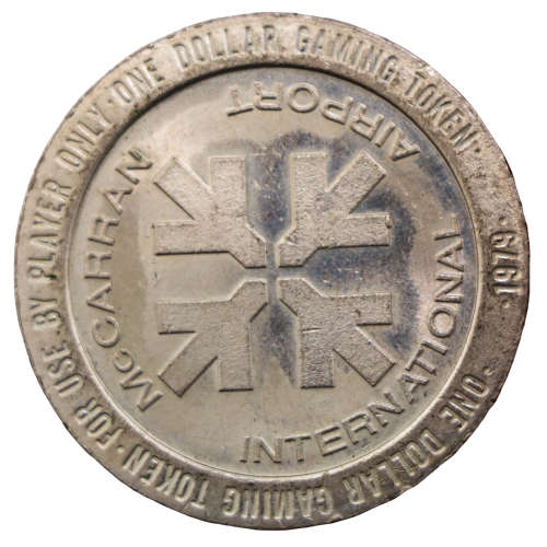 1979 United States $1 Gaming Token - McCarran International Airport Las Vegas, Nevada