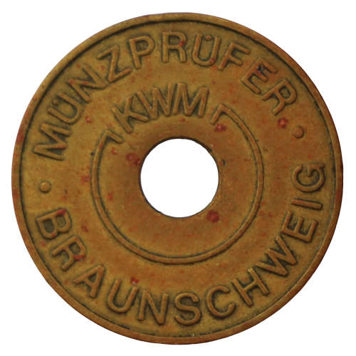 German Braunschweig Karl W. Müller Sales Brass Car Wash Token