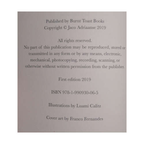2019 The Metronome- Adamastor City by Jaco Adriaanse Softcover