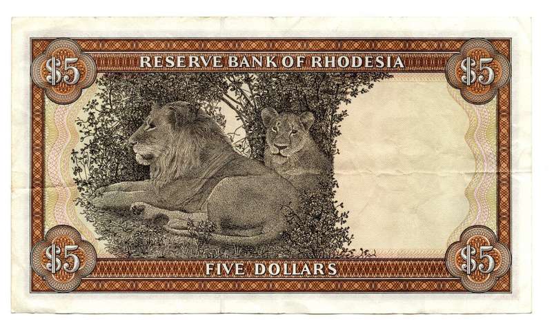 1978 Rhodesia $5 Pick#36b