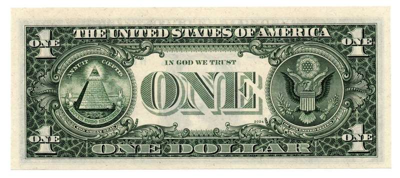 1974 United States $1 Radar Serial `88066088`, Misaligned cut (offcentre)