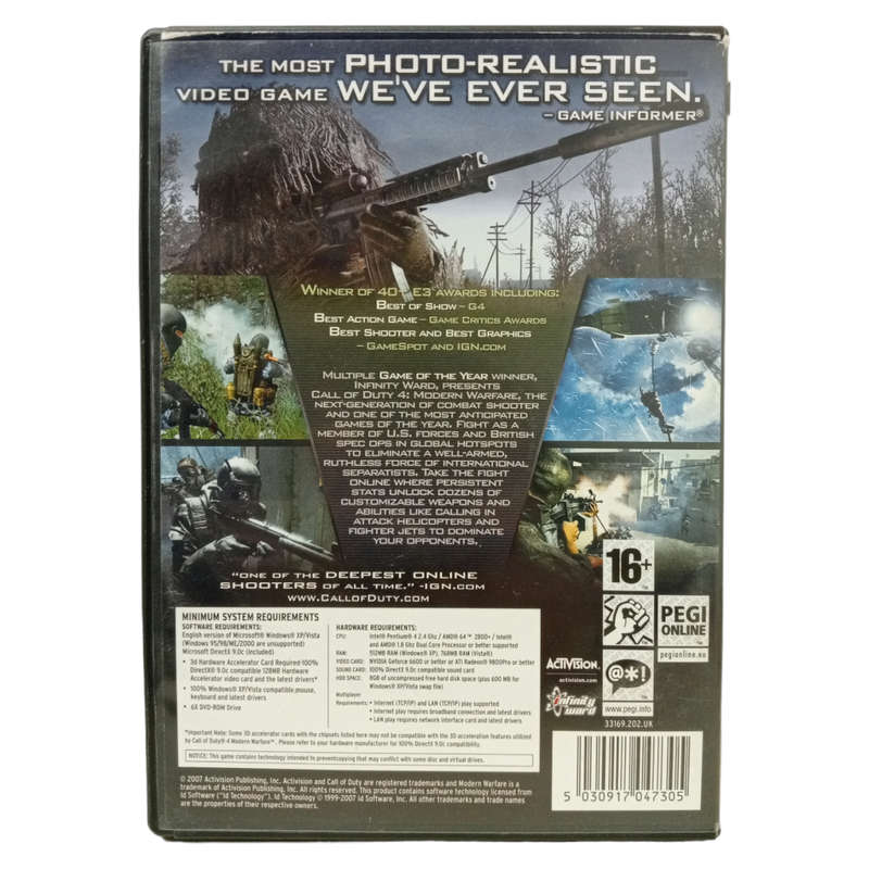 Call Of Duty 4 - Modern Warfare PC (DVD)