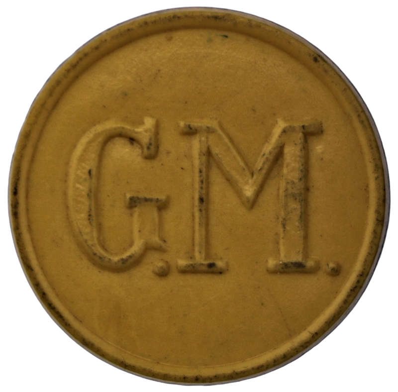 1914-35 Germiston Municipal Tramways 1½ Penny Transit Token Hern#228a