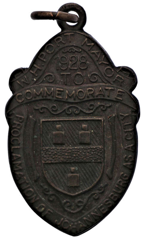 1928 Proclamation of Johannesburg as a City Bronze Medal