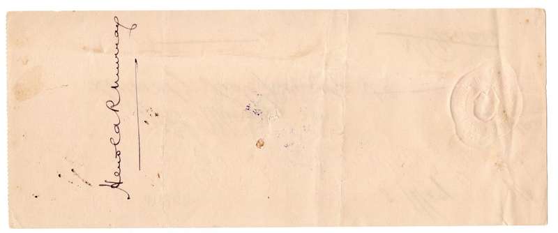 1911 African Banking Corporation Limited Cheque Oudtshoorn, 75 Pounds