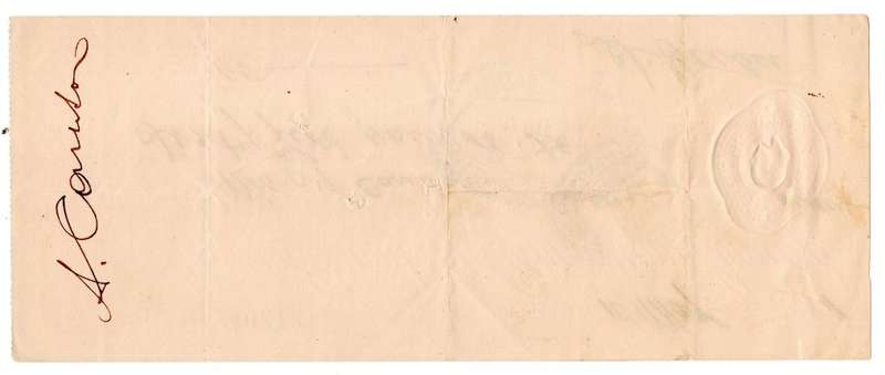 1911 African Banking Corporation Limited Cheque Oudtshoorn, 65 Pounds