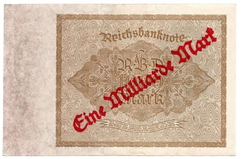 1922 German Berlin 1 Million Mark Overtsamped 1000 Mark Pick#113, Replacement Star Note