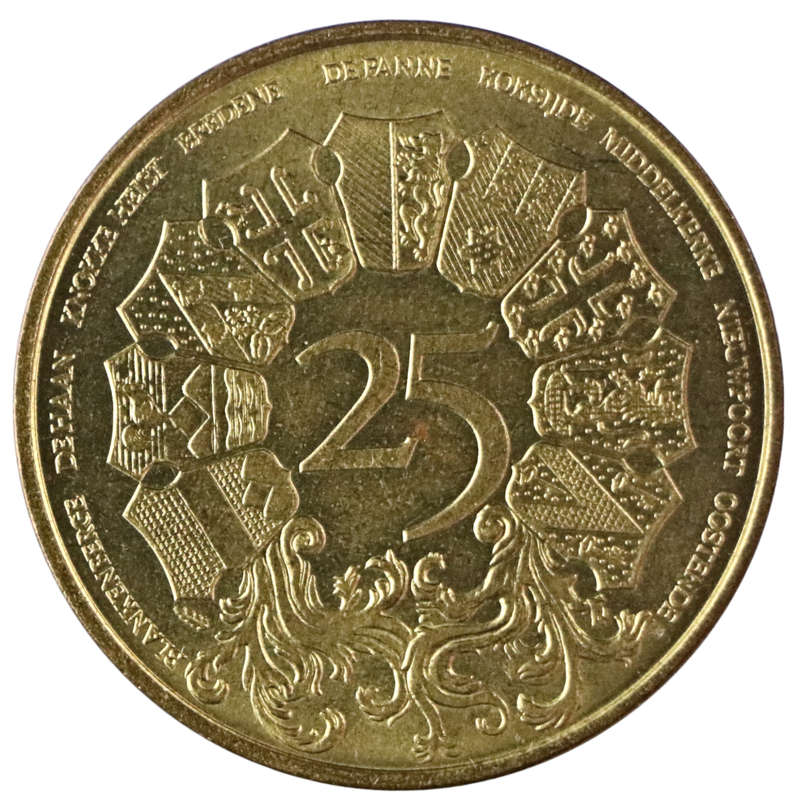 1980 Belgium 25 Westvlaander Trade Token, 182k Minted
