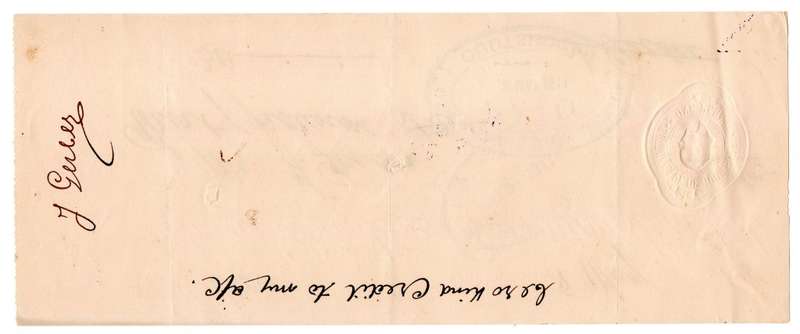 1911 African Banking Corporation Limited Cheque Oudtshoorn, 30 Pounds