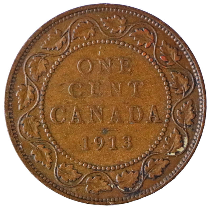 1913 Canada 1 Cent, KM#21