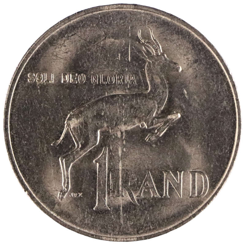 Error 1990 South Africa Nickel R1, Die Transfer i.e. Progressive Indirect Design Transfer (Also know