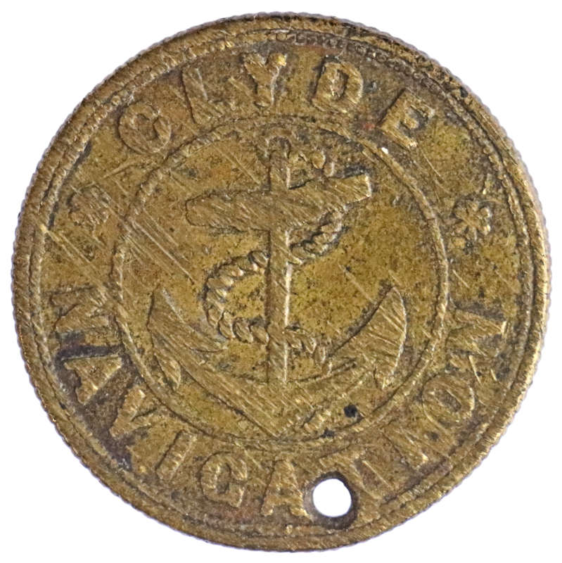 1/2 Penny Glasgow Clyde Navigation Transport Token