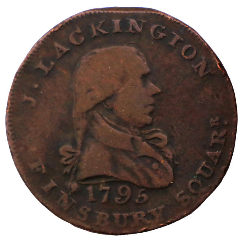 1795 United Kingdon Middlesex - Lackingtons 1/2 Penny Conder Token