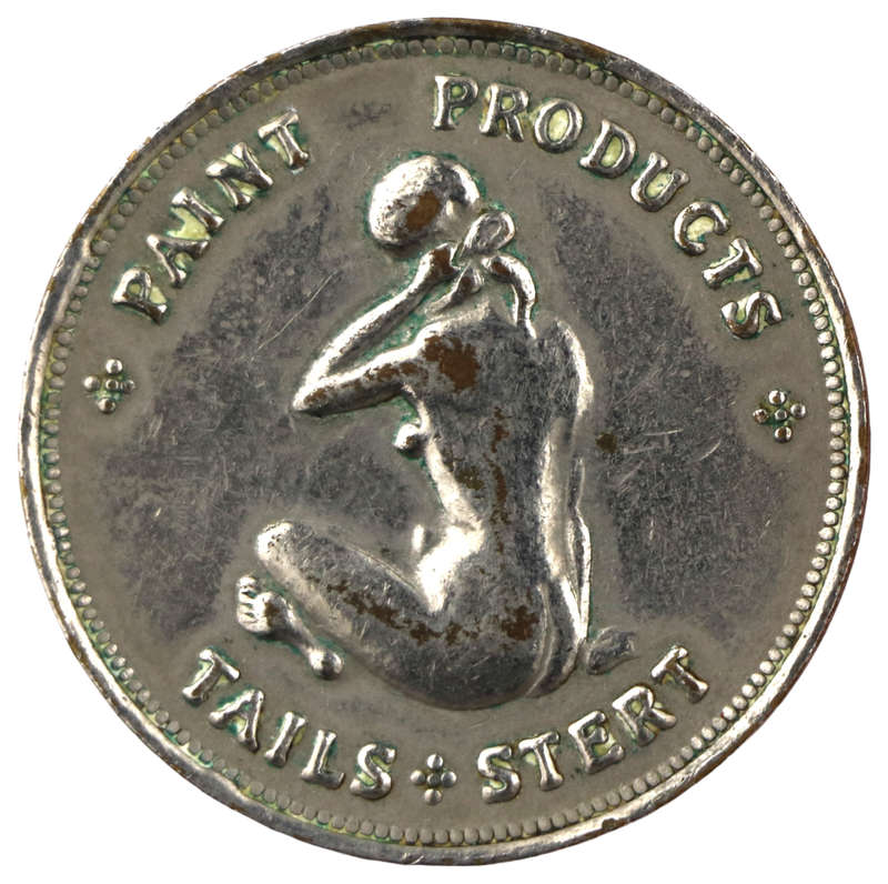 Spick and Span paint products Heads and Tails token Herns#422h
