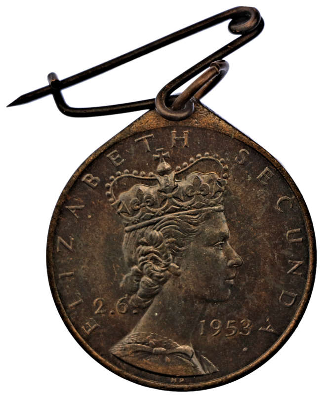 1953 South Africa Commemorative Bronze Queen Elizabeth II Coronation Towns: Cape Town Medallion