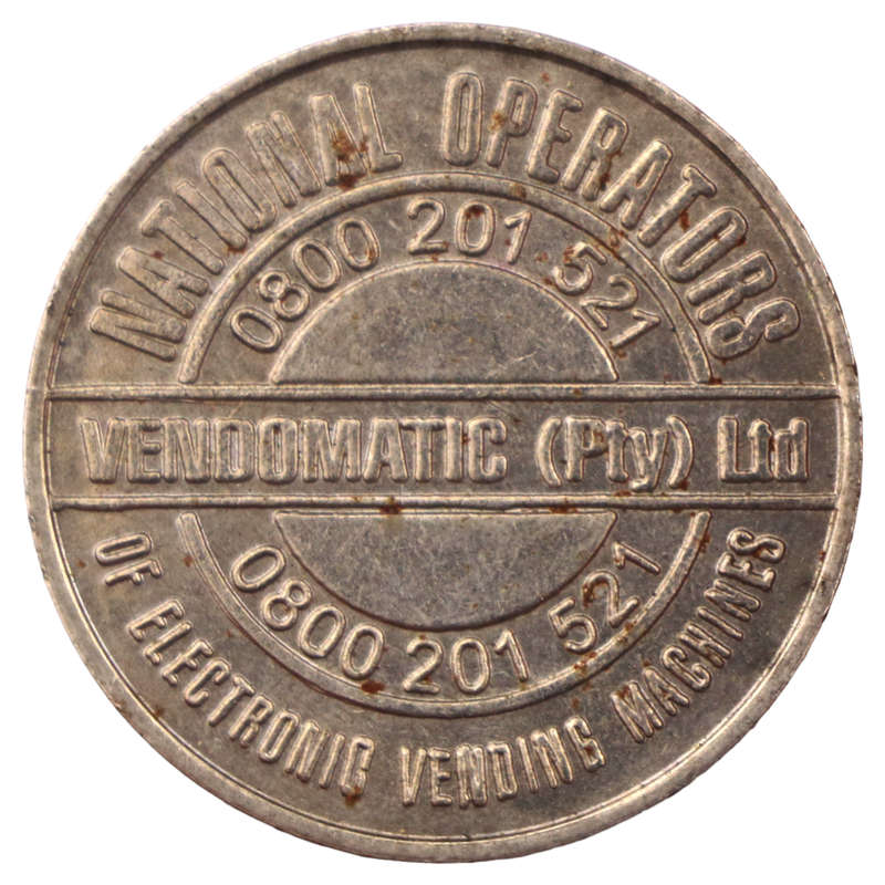 National Operations Vendomatic Token `Persons under the age of 16 are prohibited from purchasing cig