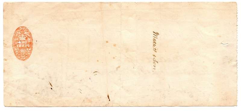 1905 The National Provincial Bank of England - Lloyds Bank Bath, Cheque issued for £240, struck with