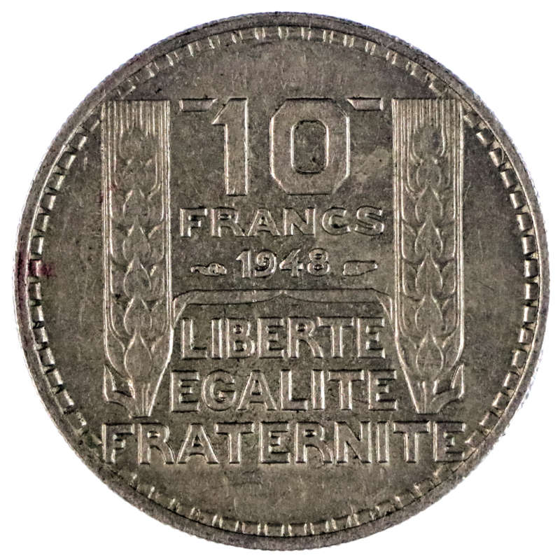 1948 France 10 Francs KM#909