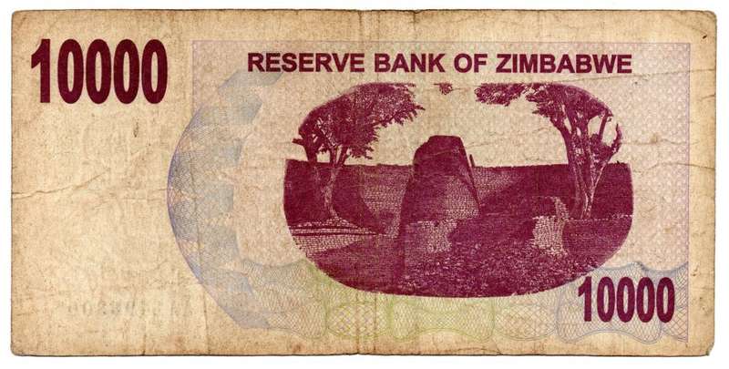 2006 Zimbabwe $10 000 Pick#46a, Without Space in value `10000` Serial prefix AA
