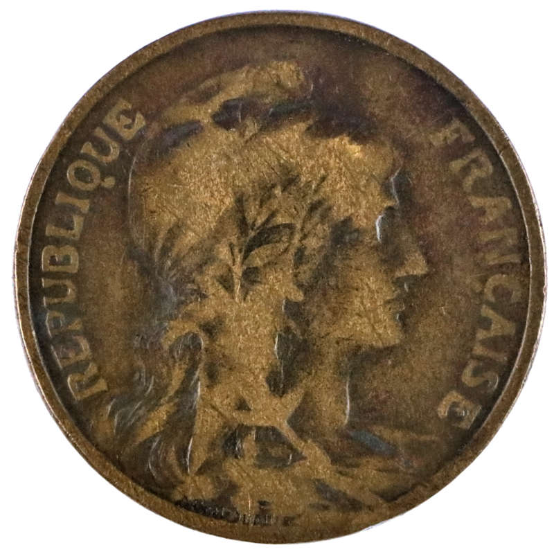 1912 France Third Republic 10 Centimes KM#843