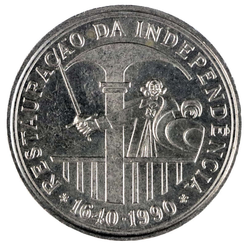 1990 Portugal 100 Escudos Restoration of Independence KM#651