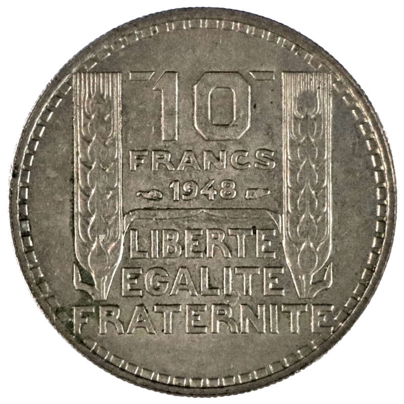 1948 France 10 Francs KM#909