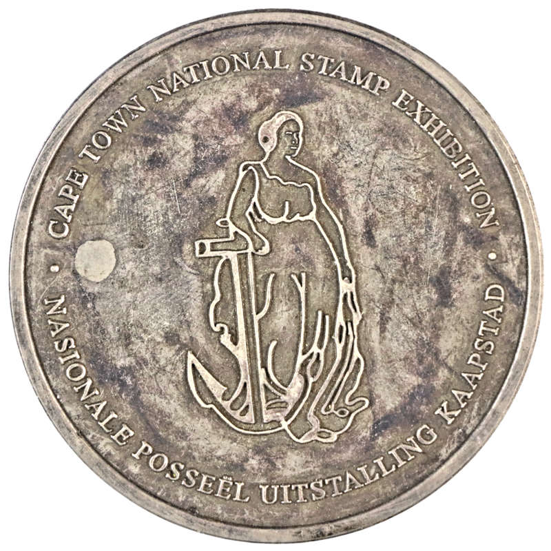 2011 Cape Town National Stamp Exhibition `Large Silver` Medal, Awarded to A. Rogers