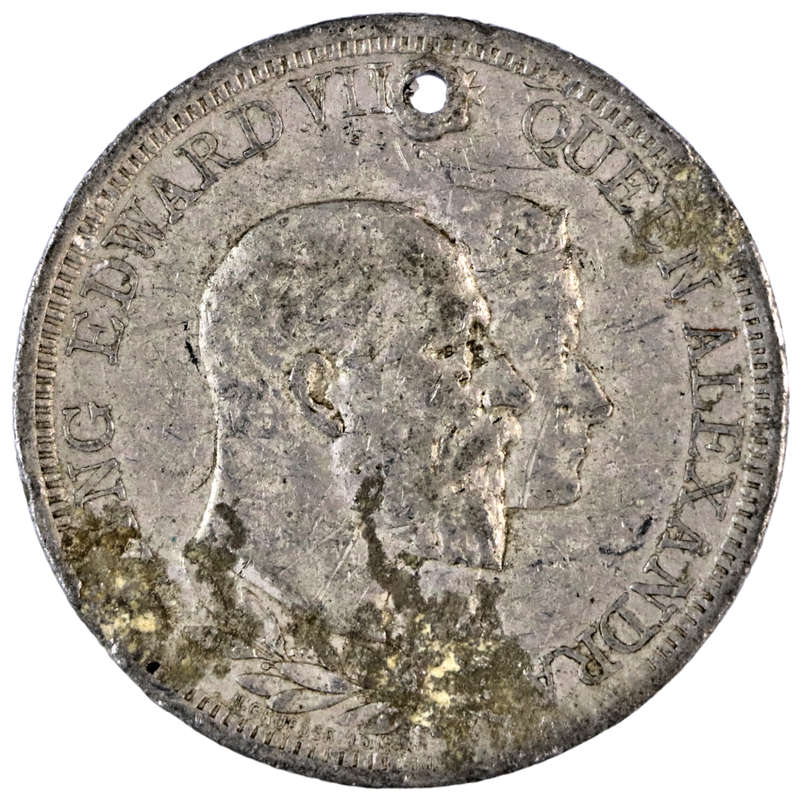 1902 United Kingdom Coronation of King Edward VII and Queen Alexandra, Environmental damage, holed