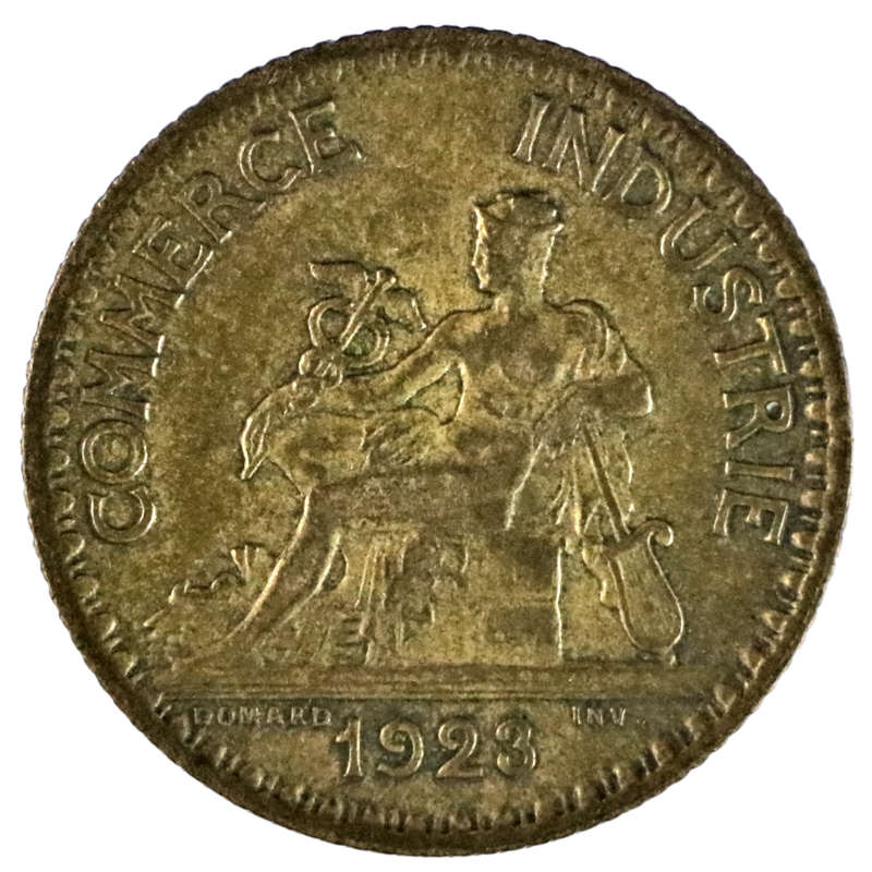 1923 France Third Republic 1 Franc Chambers of Commerce KM#876