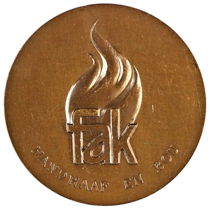 1973 South Africa  Centenary of the Birth of C.J. Langenhoven Bronze Medallion