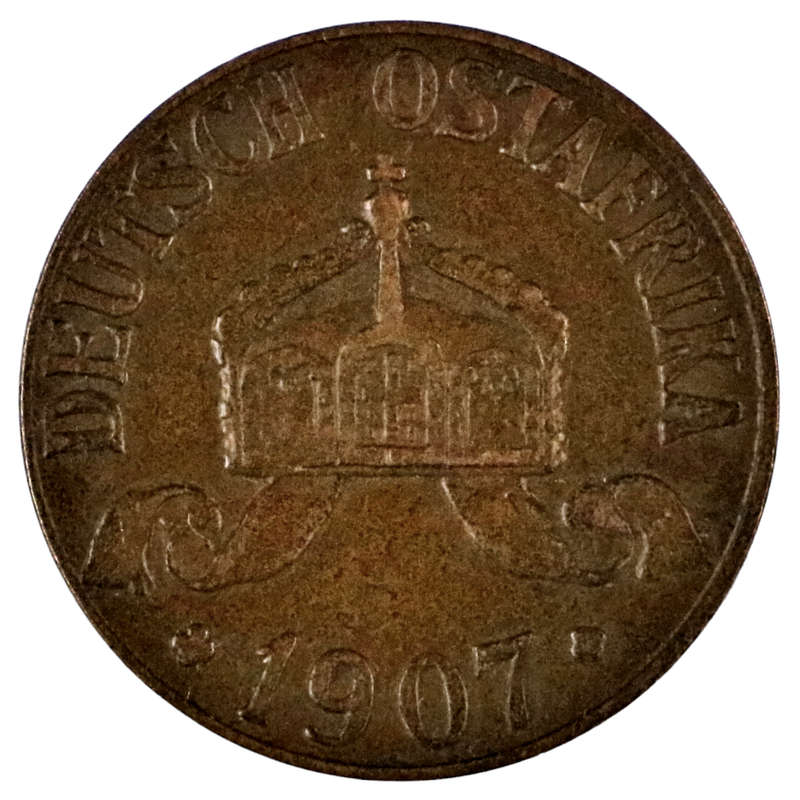 1907 J German East Africa 1 Heller