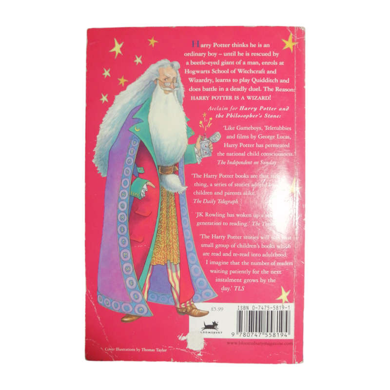 2001 Harry Potter And The Philosopher`s Stone Celebratory Edition by J. K. Rowling Softcover