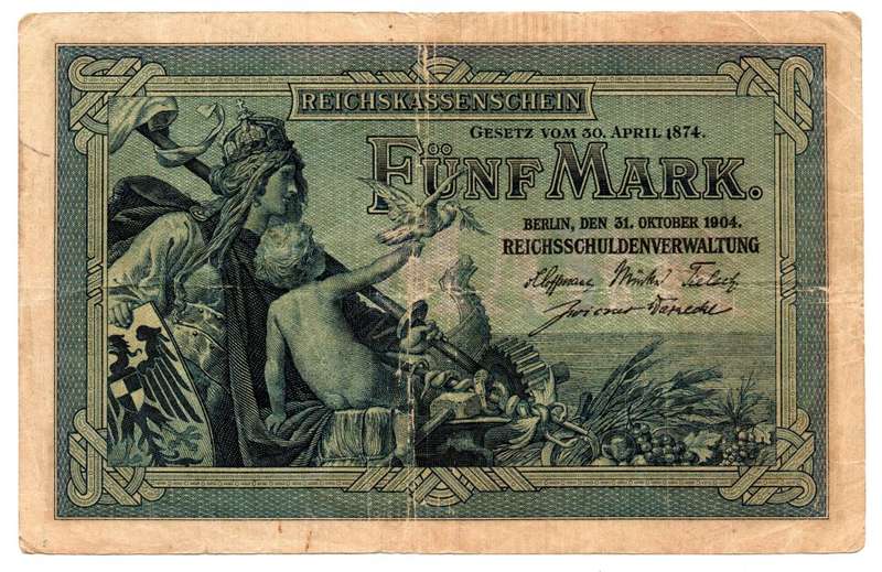 1904 German Berlin 5 Mark Pick#8b