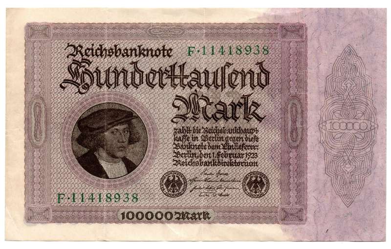 1923 German Berlin Reichsbanknote 100 000 Mark Pick#83a