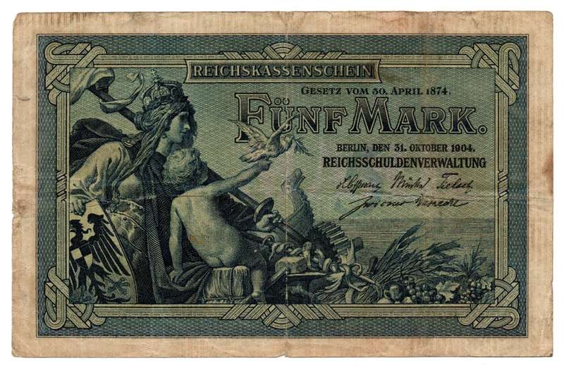 1904 German Berlin 5 Mark Pick#8b