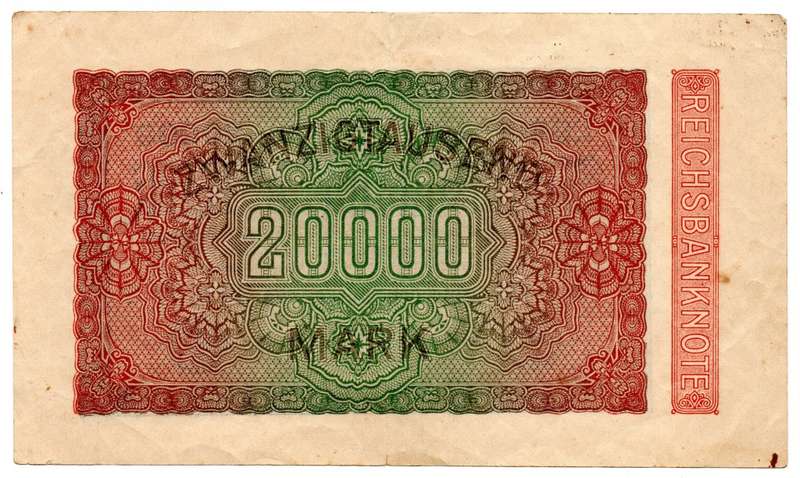 1923 German Berlin Reichsbanknote 20 000 Mark Pick#85a Star Note (Replacement)
