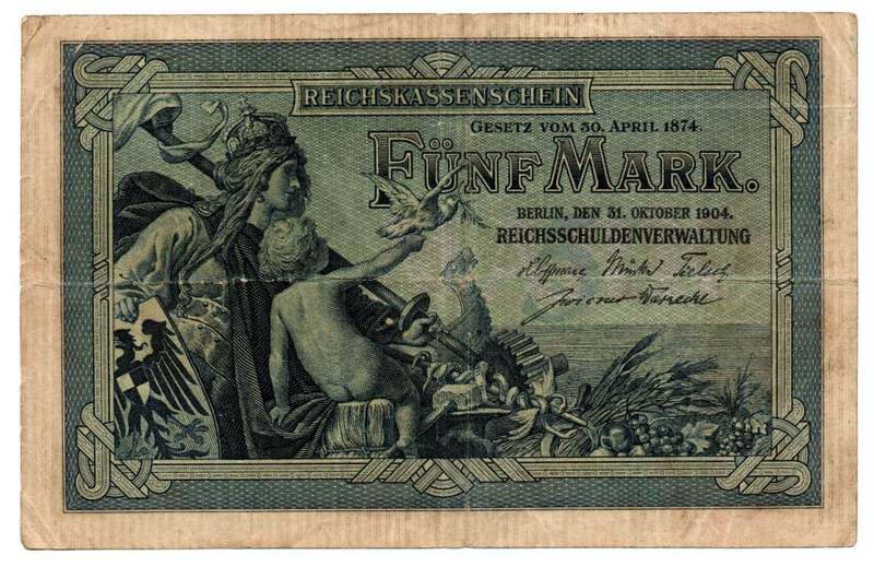 1904 German Berlin 5 Mark Pick#8b
