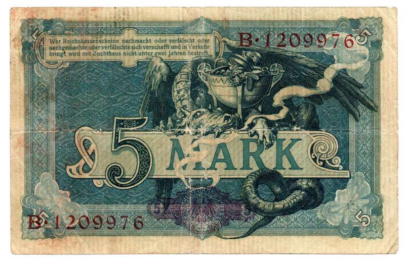 1904 German Berlin 5 Mark Pick#8b