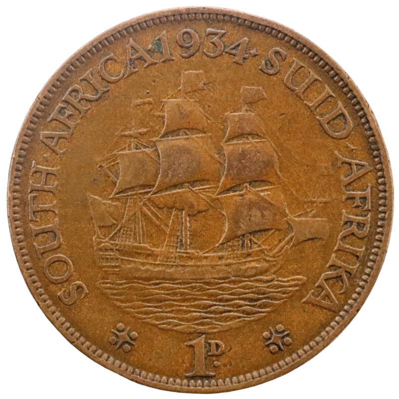 1934 South Africa 1 Penny