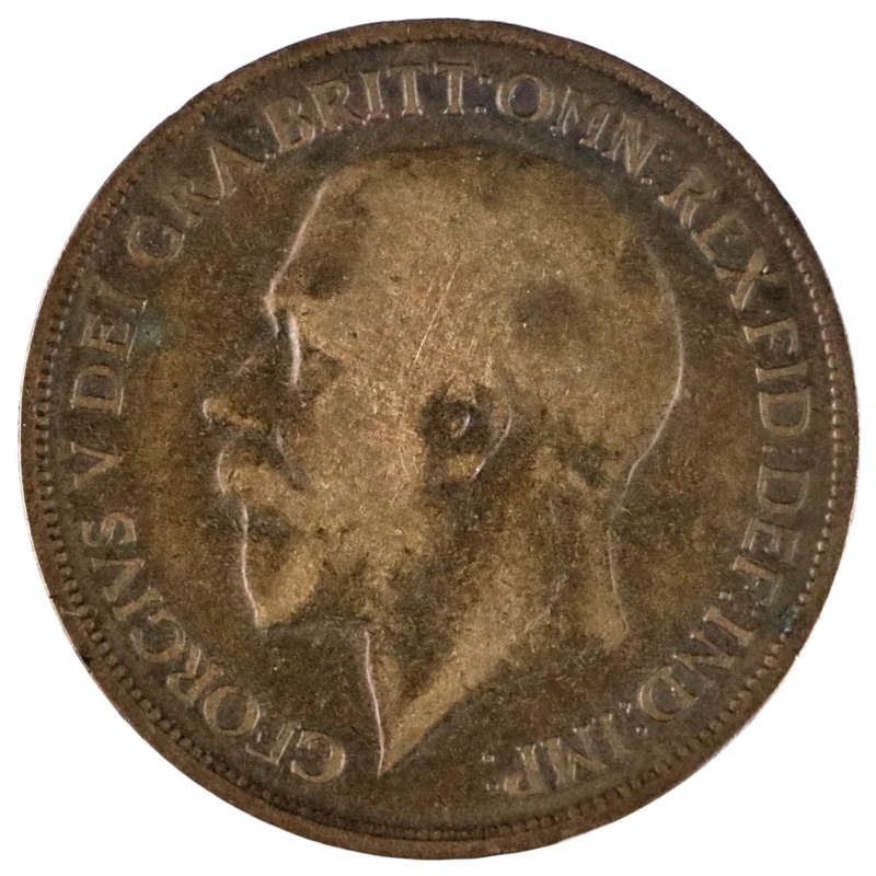 Error 1918 Great Britain 1 Penny KM#810, Die Transfer i.e. Progressive Indirect Design Transfer (Als