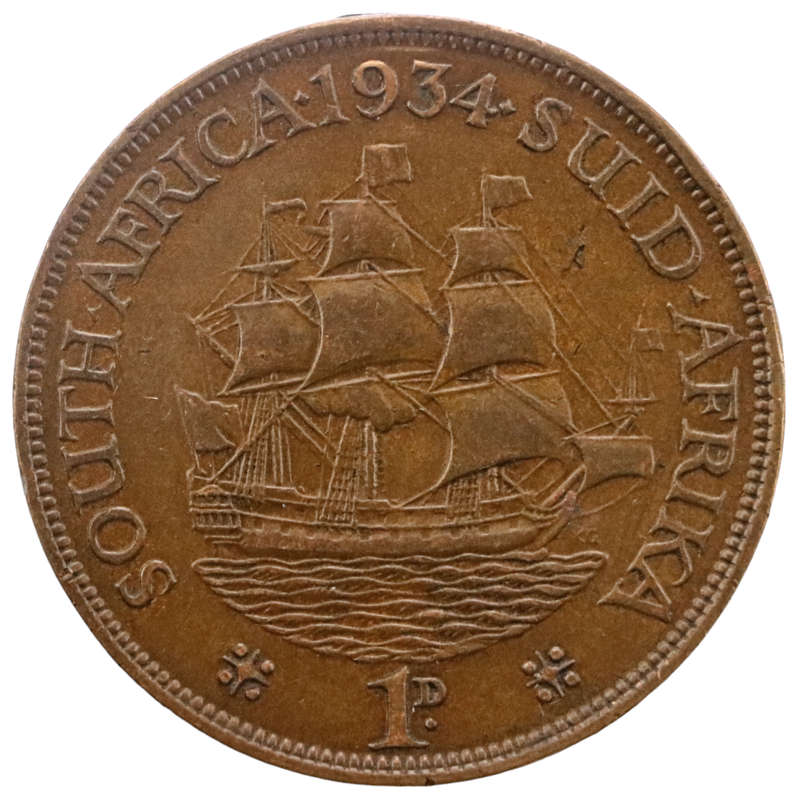 1934 South Africa 1 Penny