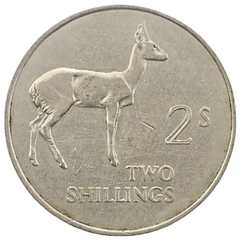 1964 Zambia 2 Shillings KM#3