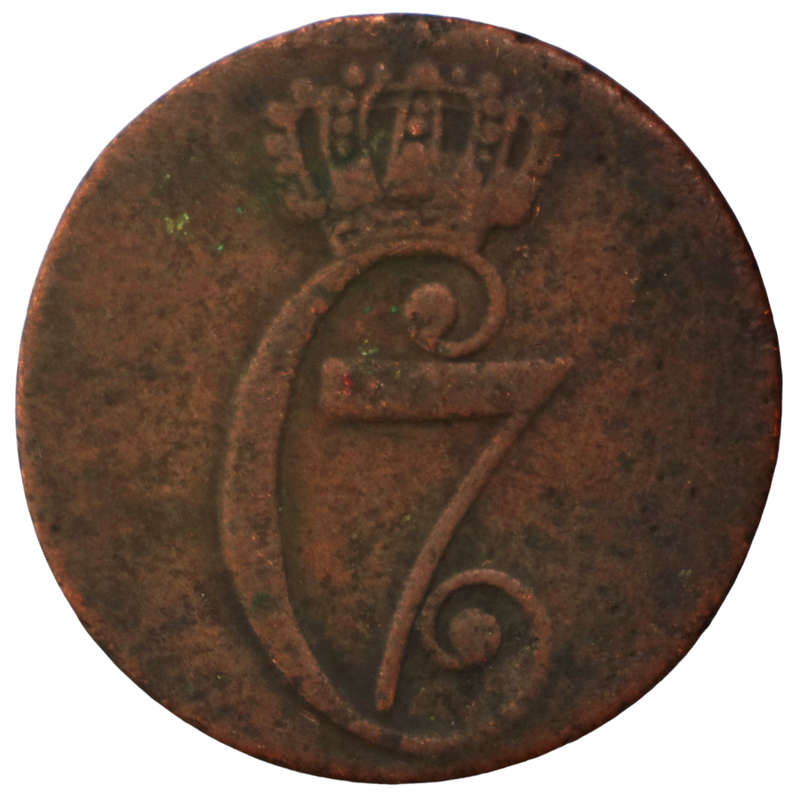1771 Denmark ½ Skilling, 235k Minted KM#615