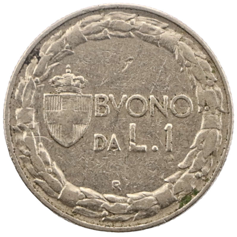1924 Italy 1 Lira KM#62