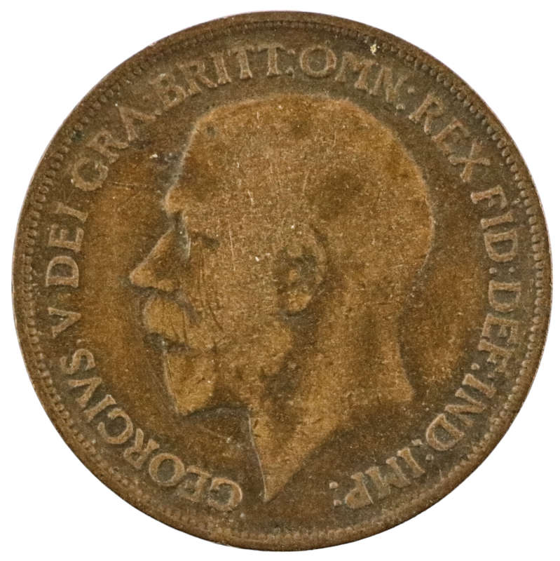 Error 1918 Great Britain 1 Penny KM#810, Die Transfer i.e. Progressive Indirect Design Transfer (Als