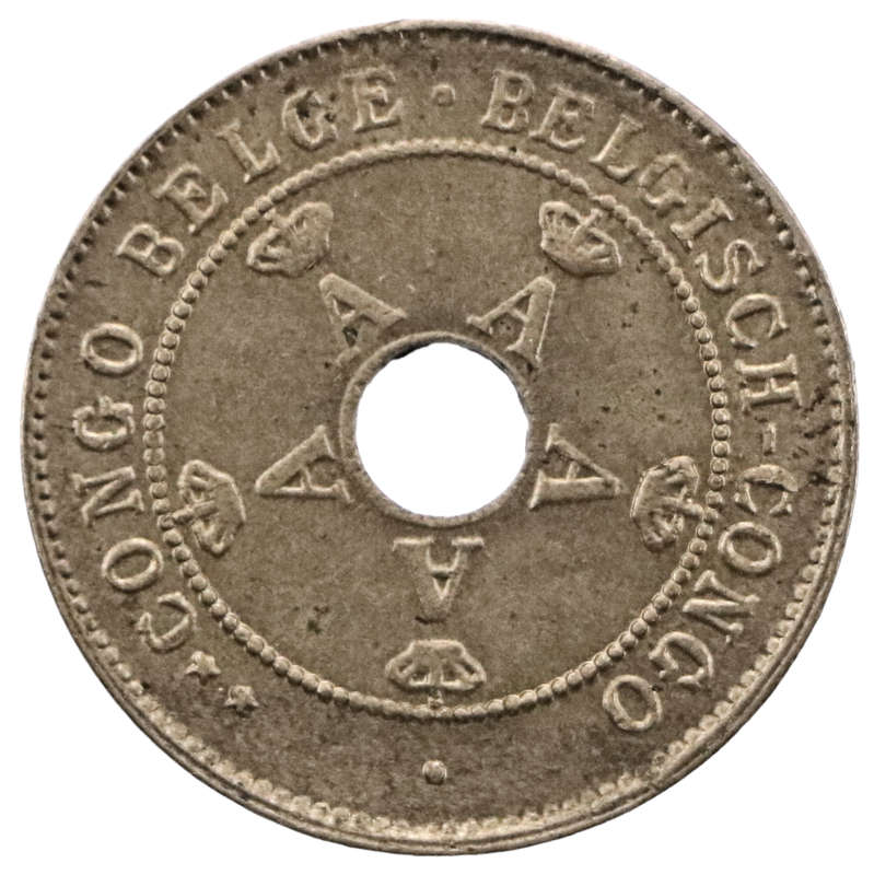 1927 Belgian Congo 10 centimes KM#18